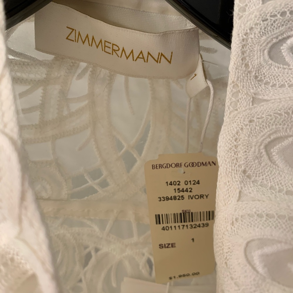 $1950 Zimmermann Wavelength Shirt Dress Size 1 - Picture 5 of 6